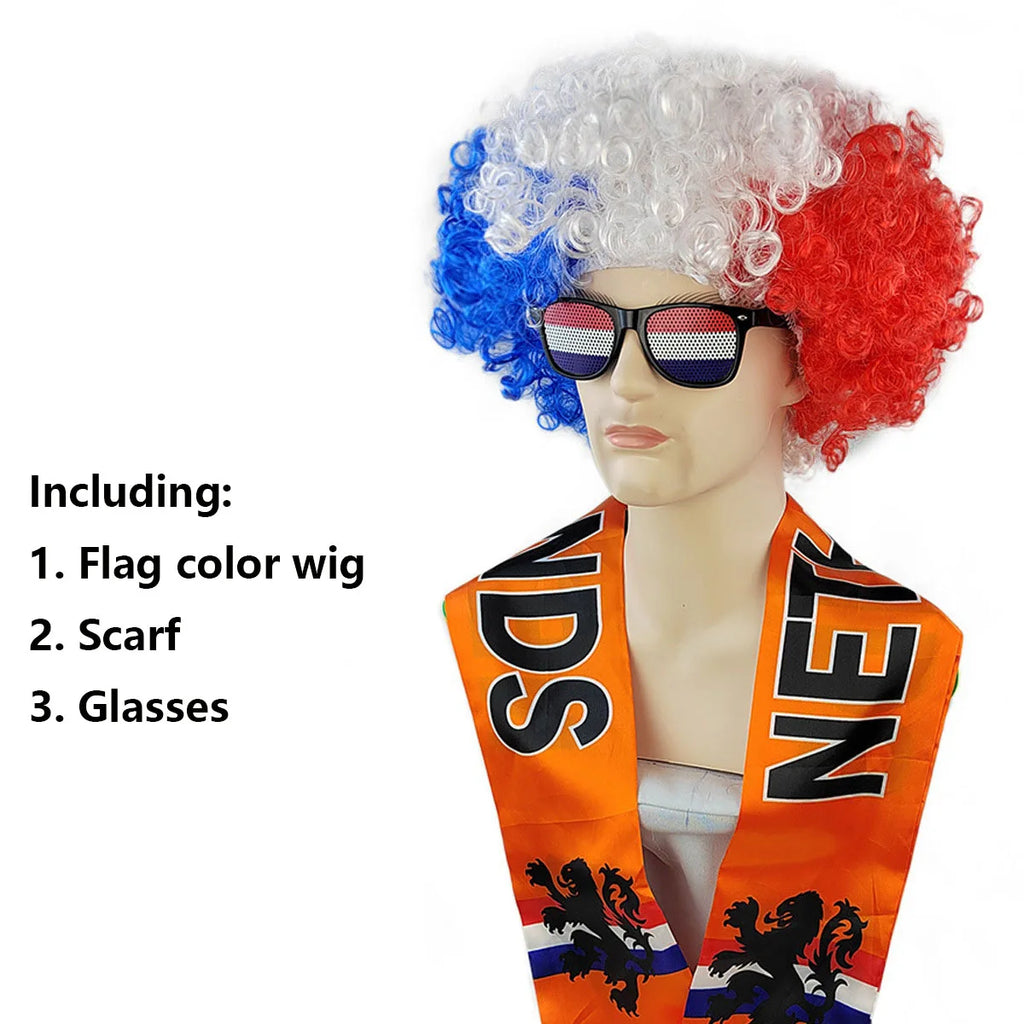 Pack supporter - Perruque - Echarpe - lunette