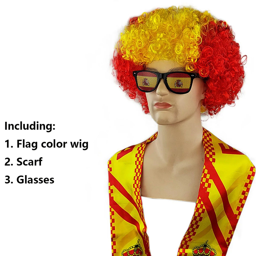 Pack supporter - Perruque - Echarpe - lunette