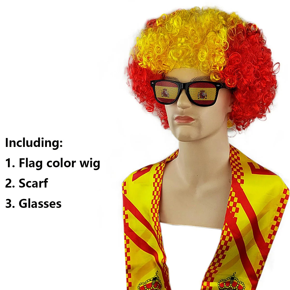 Pack supporter - Perruque - Echarpe - lunette