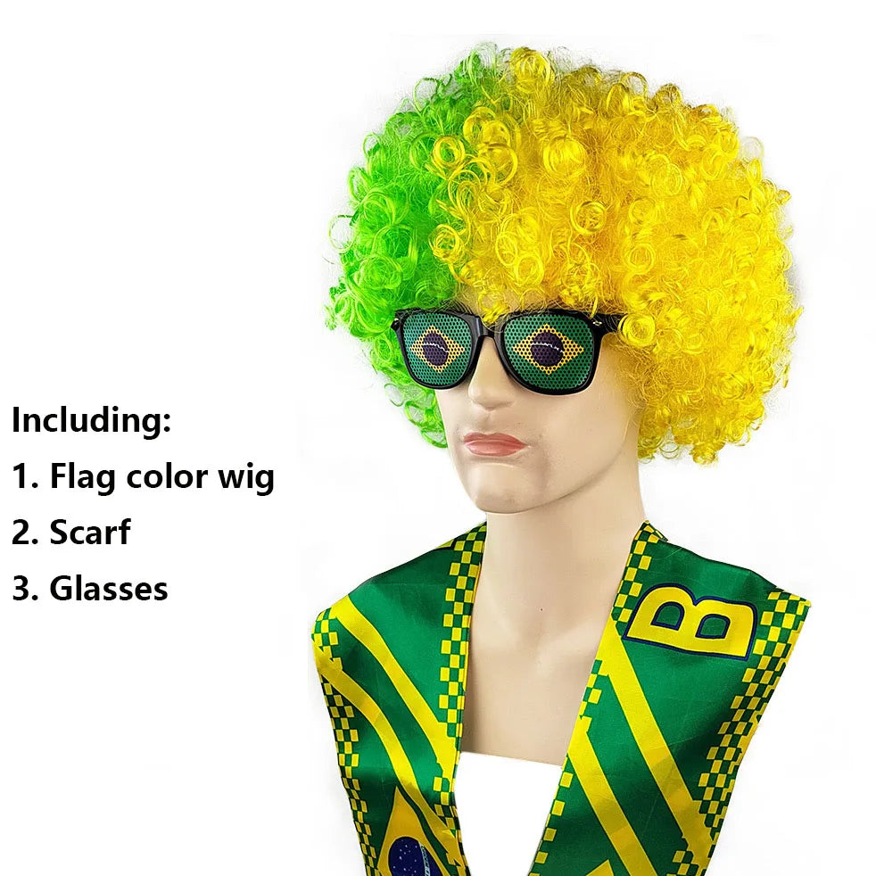 Pack supporter - Perruque - Echarpe - lunette