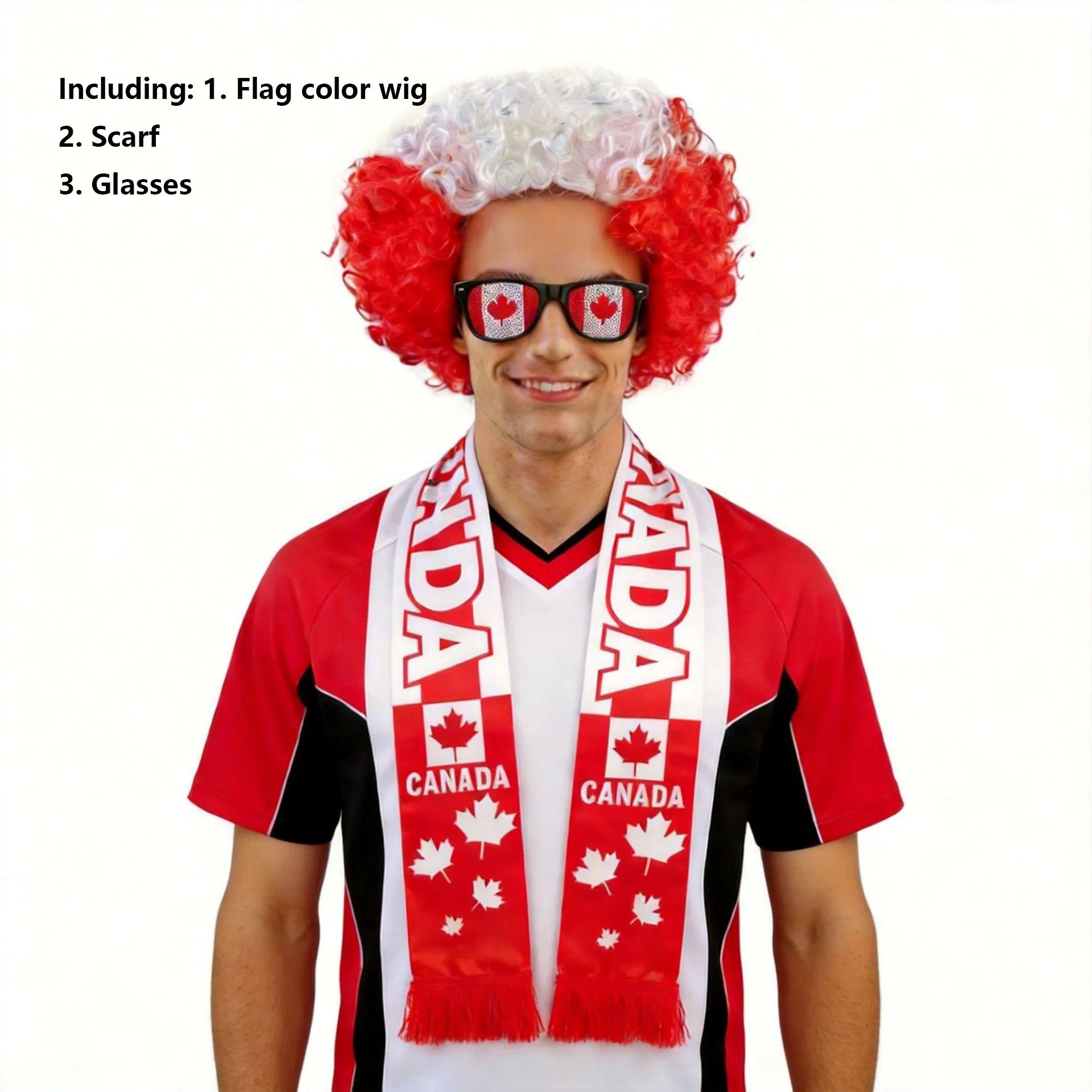 Pack supporter - Perruque - Echarpe - lunette