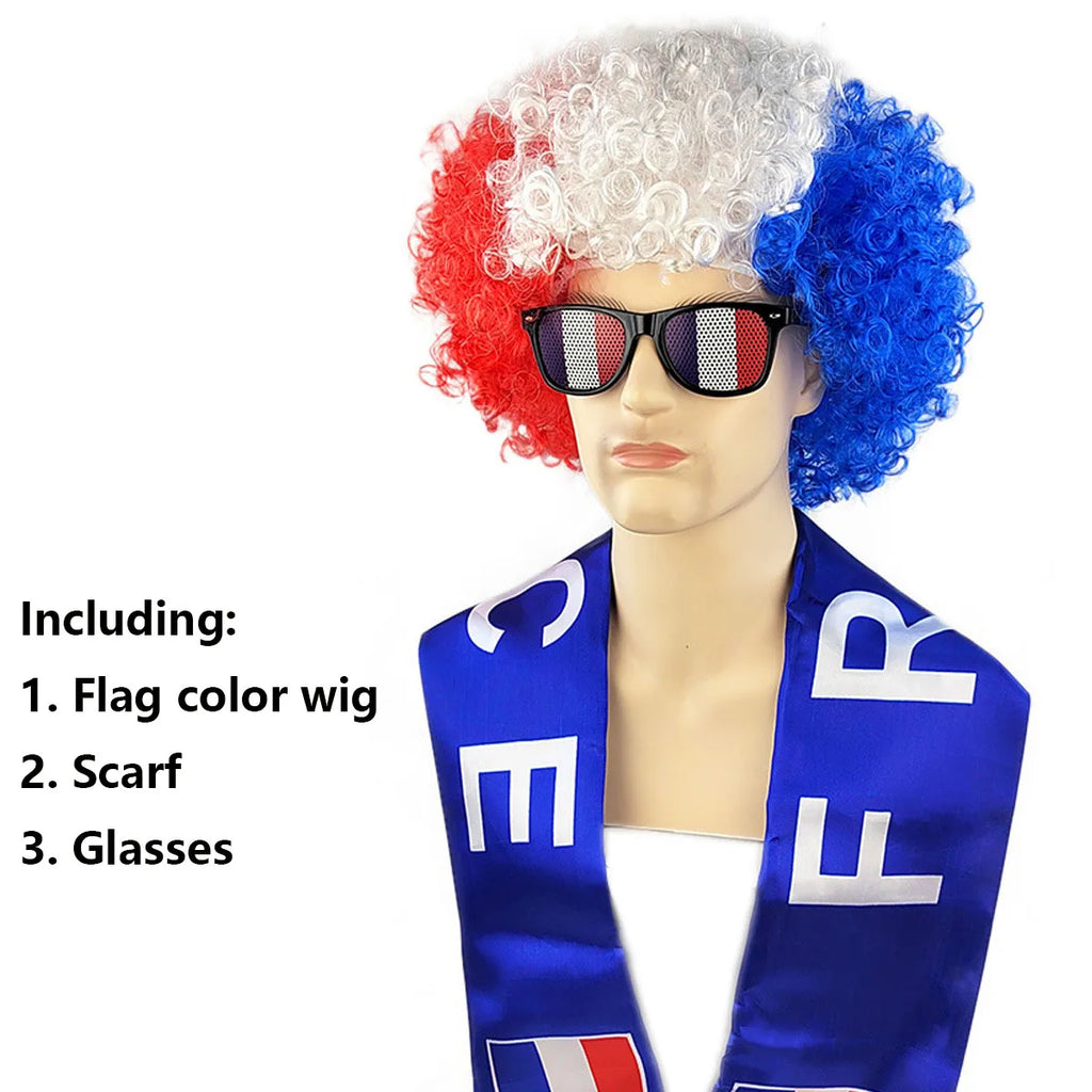 Pack supporter - Perruque - Echarpe - lunette