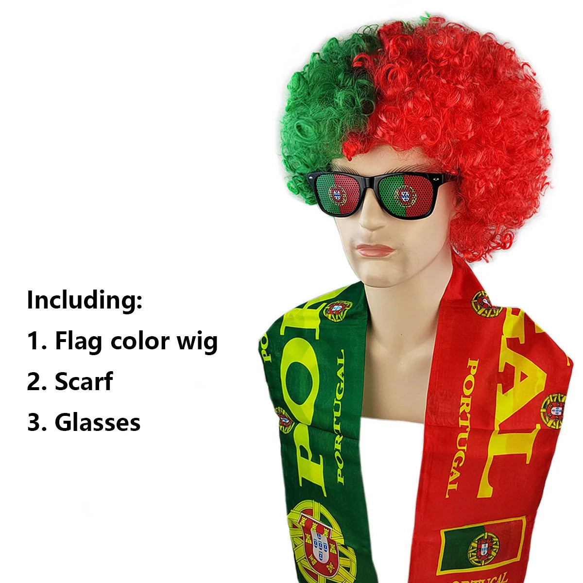 Pack supporter - Perruque - Echarpe - lunette