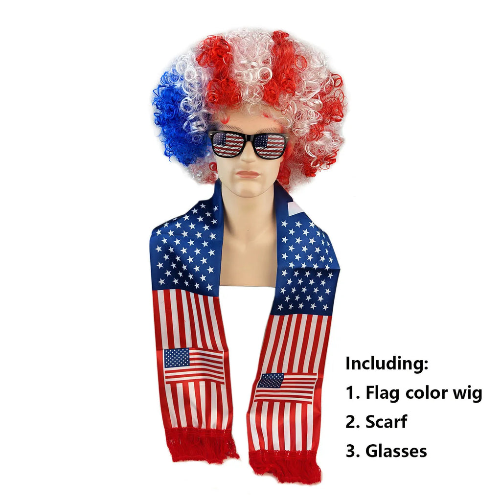 Pack supporter - Perruque - Echarpe - lunette